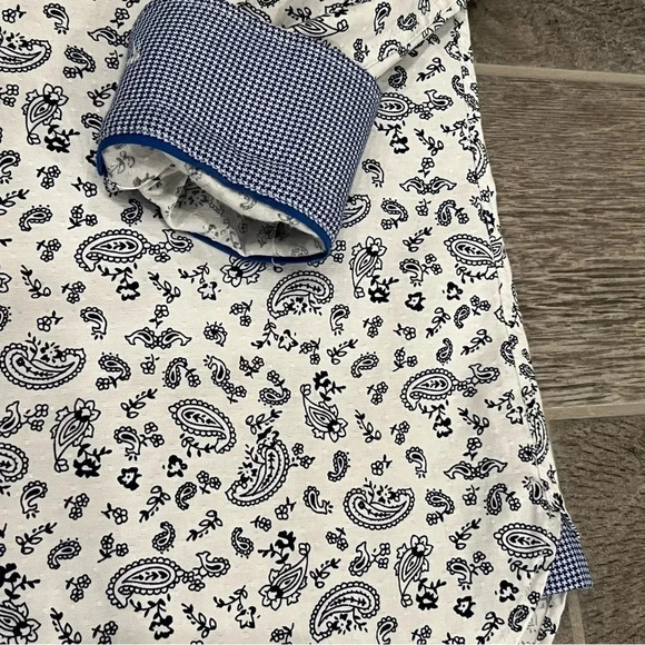 Luchiano Visconti Classic Men’s Button-Down (Blue/White) - Picture 5 of 10